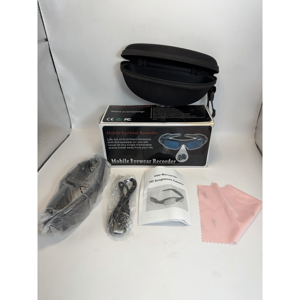 HD Sunglasses Camera Mobile Eyewear Recorder DVR w/ Case Box